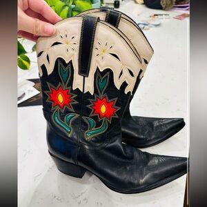 GUESS Leather Cowboy Boots